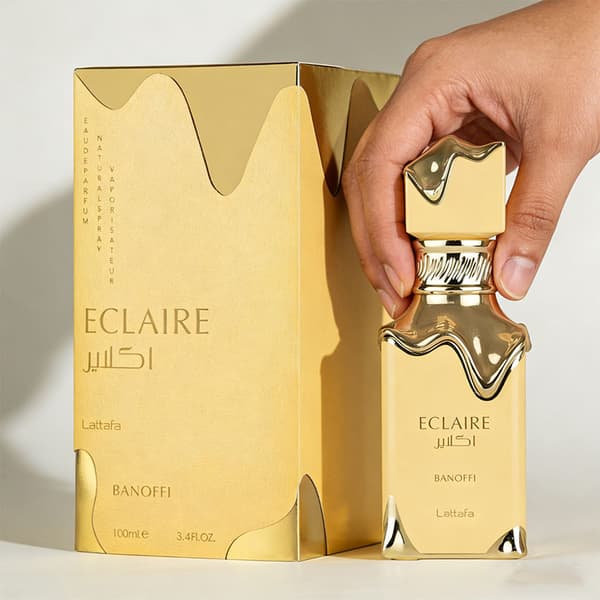 Lattafa Eclaire Eau de Parfum Dubai Chokladparfym High-quality beige cream 100ml