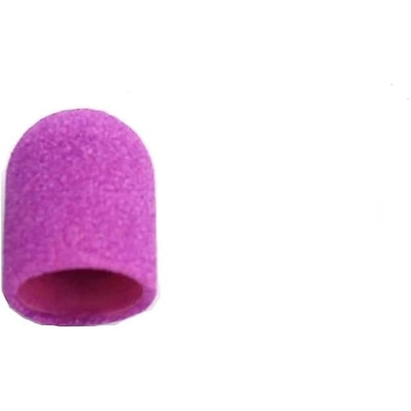 Lila plast Nail Art slipkapsyler - 20 st, 16x25 mm, för manikyr pedikyr fräsningstillbehör