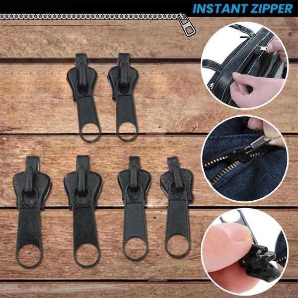 6 kpl Instant Zipper Universal Instant Fix vetoketjun korjaussarja Osta 1, saat 2 settiä