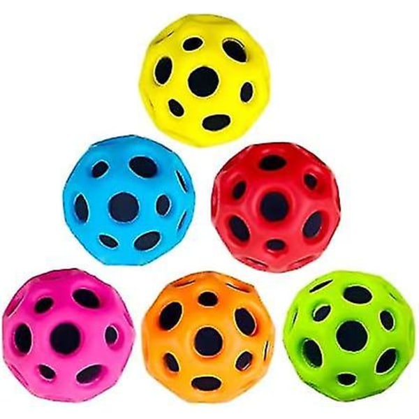 Mini Bouncing Ball Toy Extreme Space Ball High Bounce Moon Ball Planet Sphere Slammer Balls Toy Pocket Money Toys For Kids Halloween Orange 3pcs