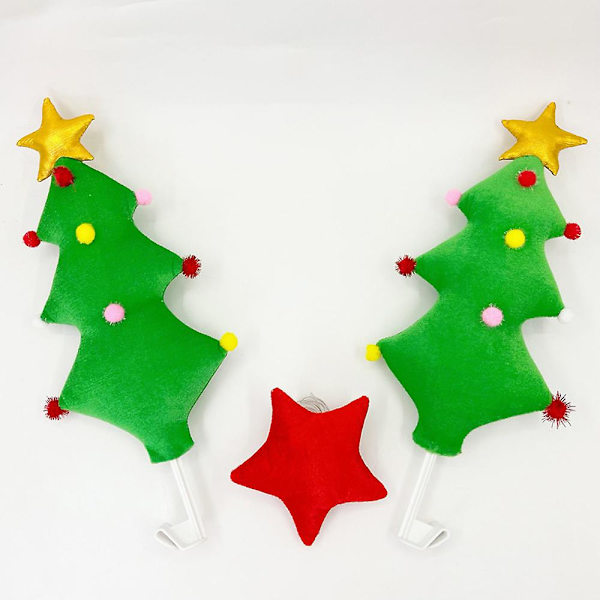 Julbildekorationer för bilar Julgransbilssats Fordon Fönsterprydnader Julbilstyling Present .