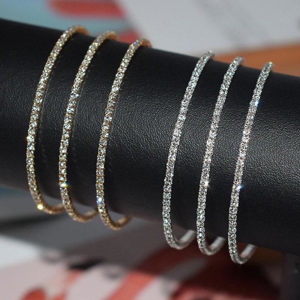 Imitation Pearl Bracelet Multilayer Stretchable Pearl Bracelet Pearl Gold three rows