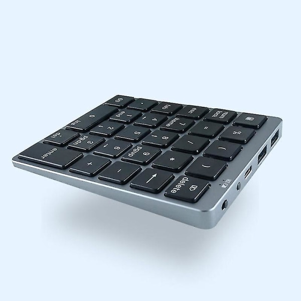 N970 Trådløs Bluetooth Numerisk Tastatur Med Usb Hub Dual Modes Flere Funksjonstaster Mini Numpad For Ac