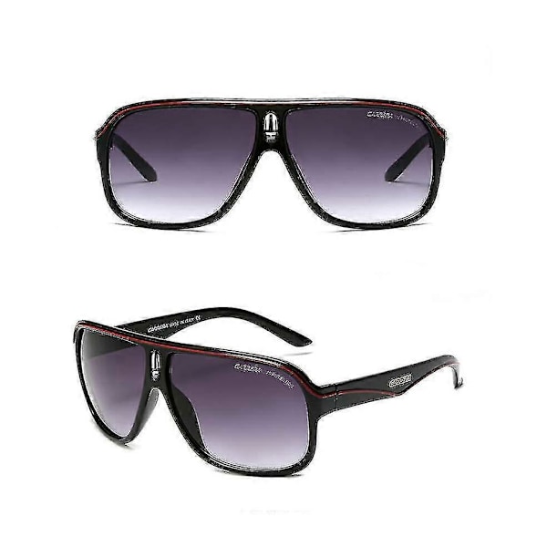 \"Solglasögon för män Mode Carrera Ruthenium Pilot Gradient Lins Glasögon+box\" Red Black