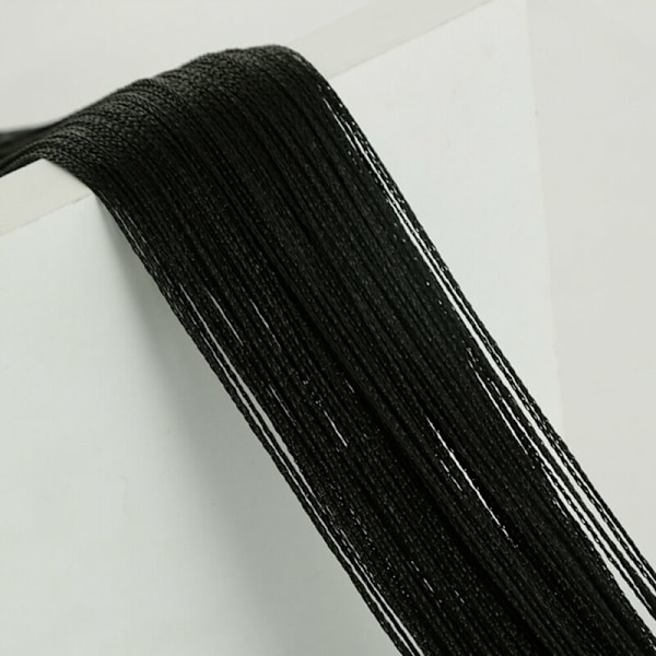 Suora hapsuluukkuverho huoneenjakaja kodinsisustus Black,100x200cm