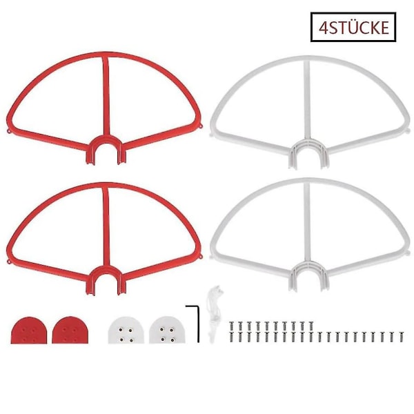 Piao 4 stk. propelbeskyttere til Dji Phantom 3 Standard, Advanced og Professional Quick Release Disconnect propelbeskytter