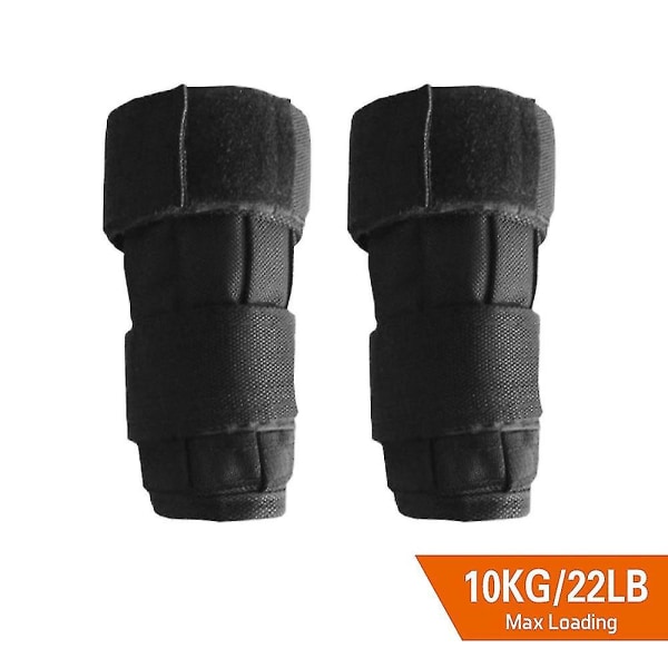 2-pack Max Loading 5/10kg Justerbar Handledsväst Oxford Justerbar Ankelväst Träningsvikt Lastning 10kg