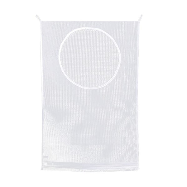 Door Hanging Laundry Hamper Bag 2 Pack White Laundry Hamper Bags Collapsible, Over Door Laundry Bag,Large Hamper Clothes Storage for Space Saving Lar