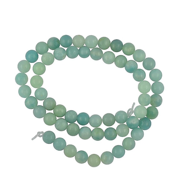 6 mm AAA Naturlig Peru Blå Amazonit Ædelsten Løs Spacer Perler 15'' Rund