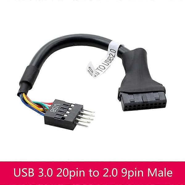 Usb 3.0 til 2.0 adapter header kabel konverter Usb3.0 19p hun til Usb2.0 9p