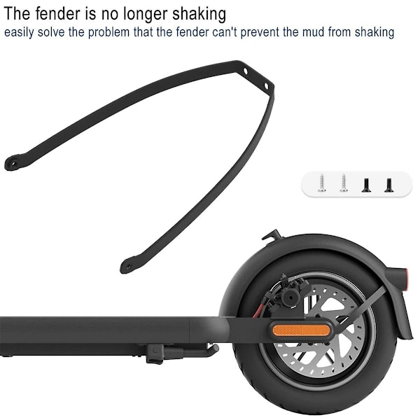 Fäste för 4 Mi4 Pro Elektrisk Scooter Bakre Hjul Stänkskärm Fäste Fäste med Skruvar Ersättning