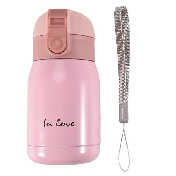 mini Rustfritt Stål Stor mage flaske() PINK 200ml