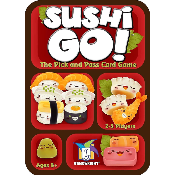 Gamewright | Sushi Go-spillet | Kortspil | Alder 8+ | 2-5 spillere | 15 minutters spilletid