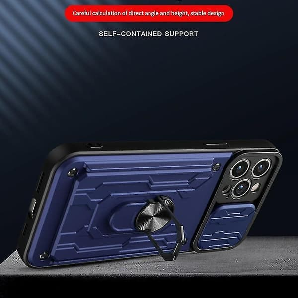 For Iphone 12 Pro Max Skyvbart Camshield Kort Telefondeksel (hvit)