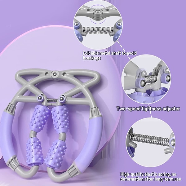 Benrulle för muskler, Fit Roller Pro för att lindra muskelvärk, Trigger Point Cellulite Skumrulle Massagerverktyg för ben, arm, underarm, nacke, Te