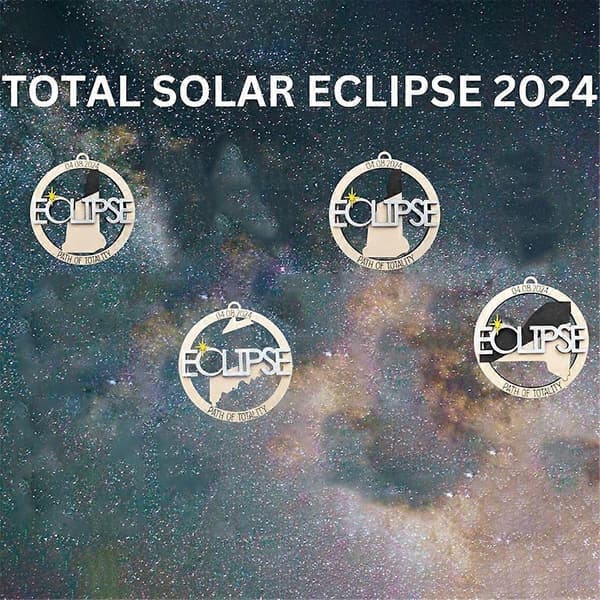 Trä Souvenirer för Solförmörkelsen 2024, Minnessaker för Solförmörkelsen B