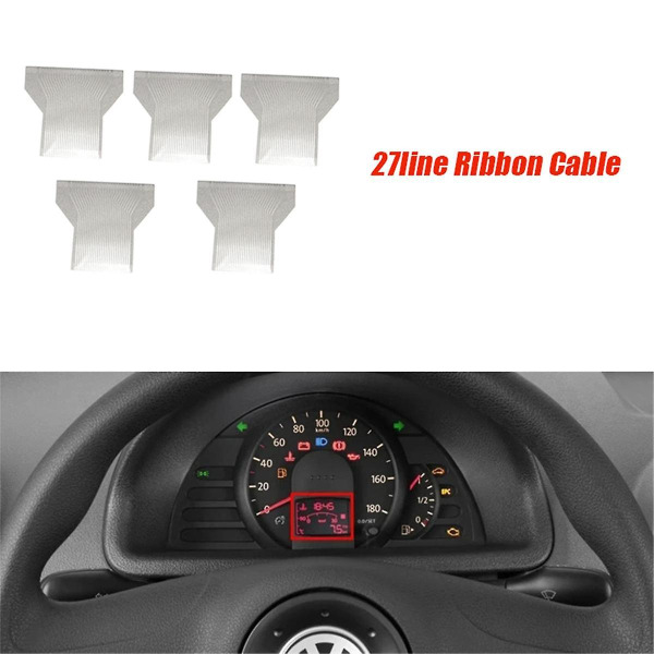 5 st 27-linjers bandkabel LCD-displaykontakter för Fox Car Dashboard Diagnostic Pixel Missing Fail