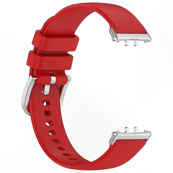 Blød silikone erstatningsrem til fitness-tracker-kompatible enheder Red