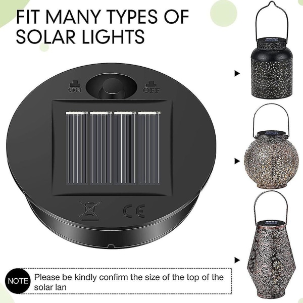 6 st Solcellslampor 7 Lumen Solcellslampadelar Kompatibla Utomhus Hängande