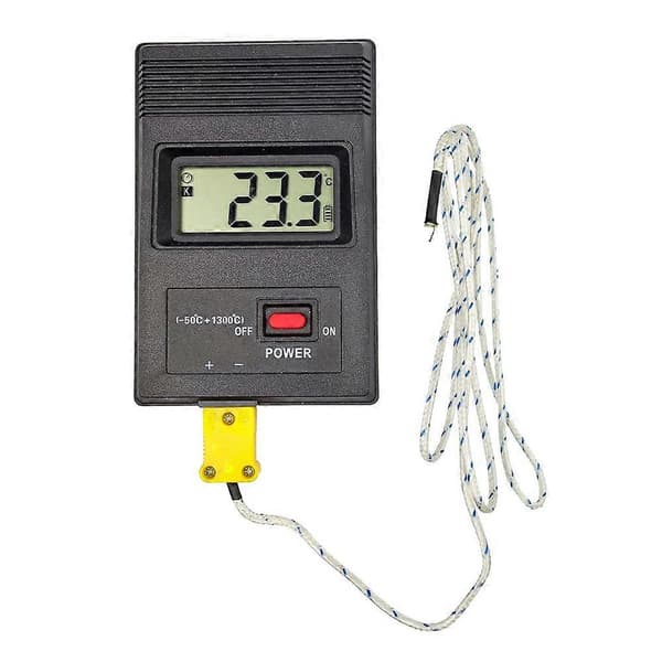 Mini Typ K Termoelementkontakt Hane Plugg Adapter Hög Temperatur 120℃ (248℉) för Termoelementsensorprober