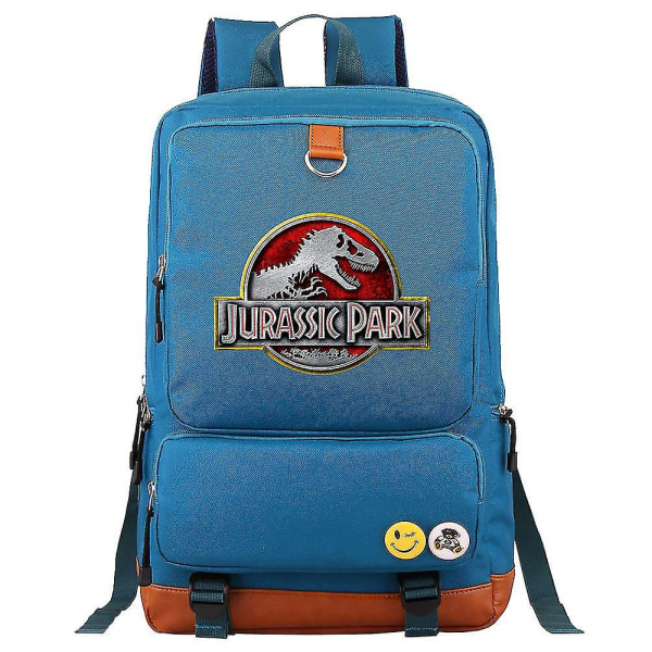 Äventyr Dinosaur Jurassic Park World Modebokväska för pojkar och flickor - Perfekt skolryggsäck för tonåringar, kvinnor och studenter - Snygg väska F