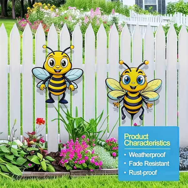 Anti-Lost kortpung RFID-blokerende punge SORT STYLE2 STYLE2 Sort style2-style2 Sort Model A Metal Bee (2pcs)