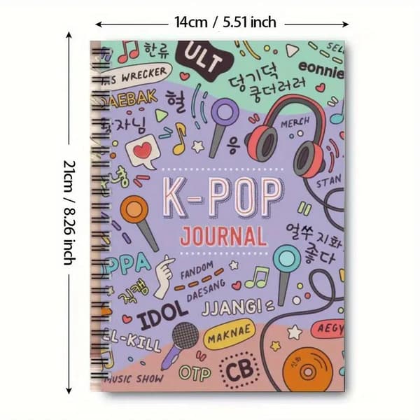 K-POP spiral notesbog til piger