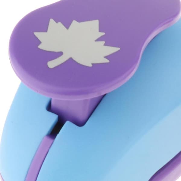 Papirhullmaskin, Papir Hull Punch Embossing Håndverk Puncher Scrapbook maple leaf