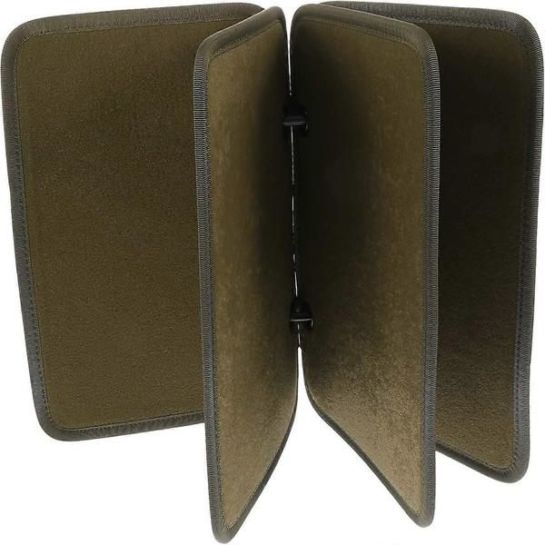 Patch Display Holder Panel Flip- Page Patch Book Patches Binder Organizer for Military Hook and Loop Emblems, 1 sett D- army green