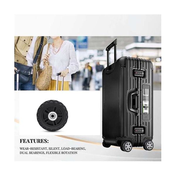 Matkalaukun pyörät 1 pari matkalaukkua Matkalaukun vaihtopyörät akselit Deluxe-korjaus myös