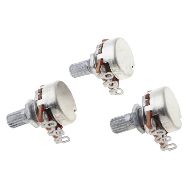 3st B250k Potentiometer Splined Pot Elgitarr Bas Effekt Förstärkare Ton Volym
