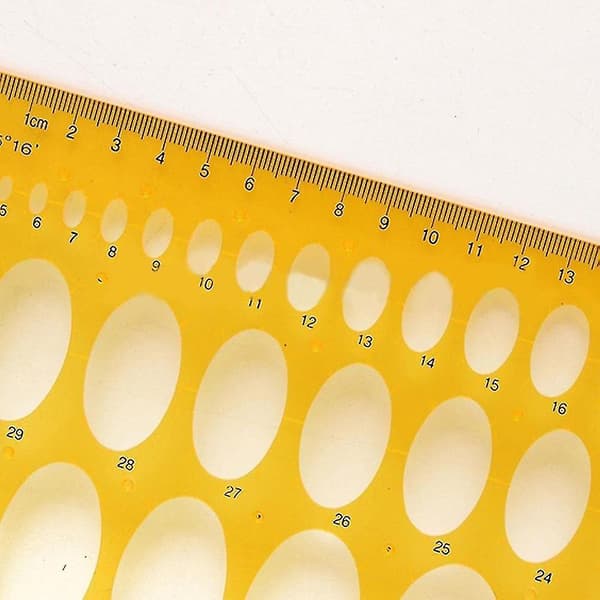 21cm/25cm Ellipse Drafting Drawing Stencil Mechanical Ruler Oval Round Template 21 cm