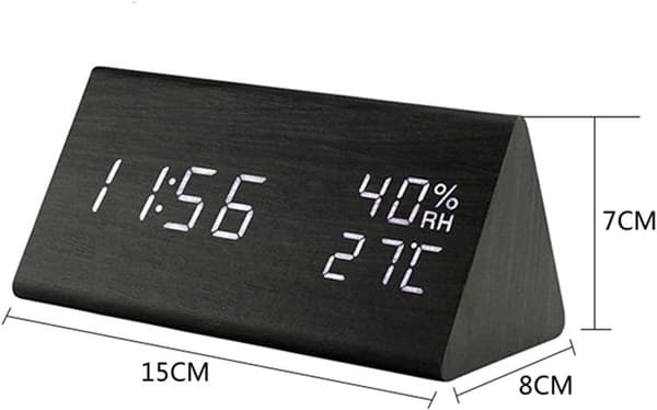 LED Digital Clock Alarm Clock Table Sound Control Electronic Clock
