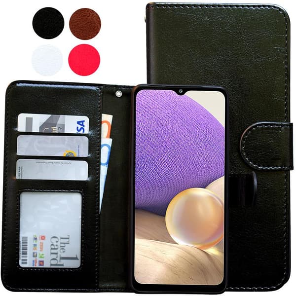 Samsung Galaxy A32 5G - Leather Case / Protection White_max Vit