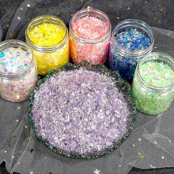 Flash Sequin Epoxy Mold Tilbehør Resin Fyllstoffer Delikat Resin Anheng Purple