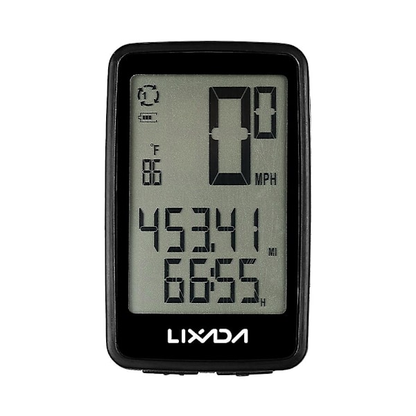 USB Laddningsbar Trådlös Cykelcomputer med Hastighetsmätare och Odometer