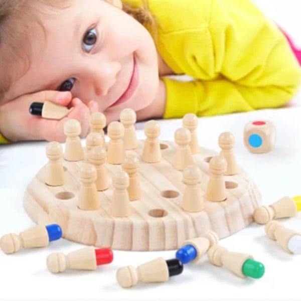 Træ Memory Stick Spil Børn Intelligens IQ Hjerne Teaser Spil