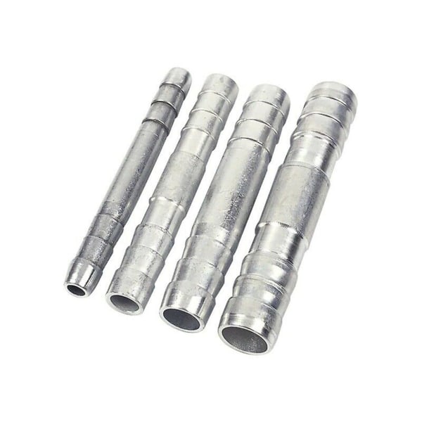 4 stk. A/C Slange Barb Lige Splice Push In Fitting Aluminium 6 8 10 12 Lige Splice Barbed Fitting