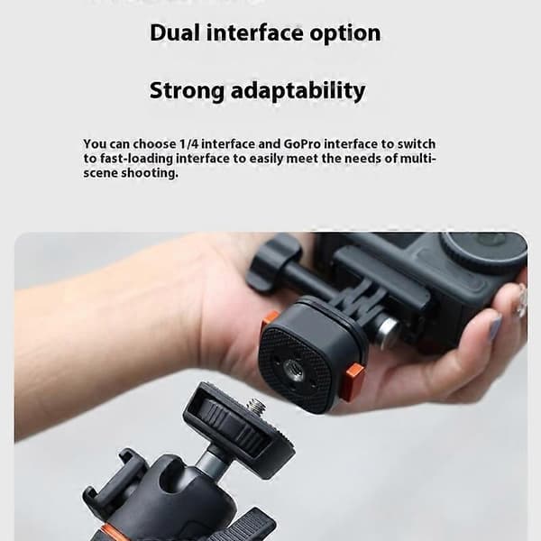 VRIG AC 05 Claw Mini Series Magnetisk Adapter Actionkamera Hurtigutløser 1 4 Base Mount