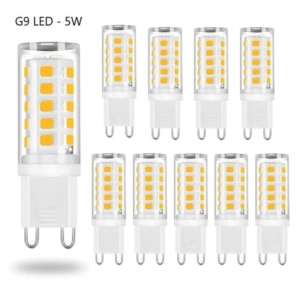 G9 LED-pærer 5W – Varmhvit – 10 stk