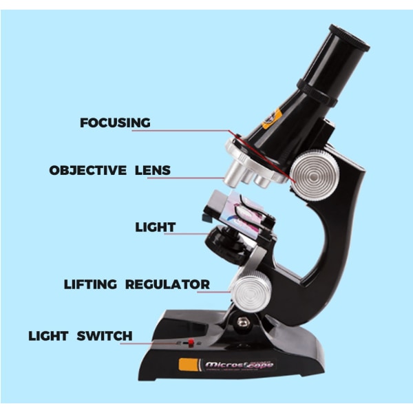 Barnmikroskopset och studentvetenskapsbibliotek Verktyg Barnpresentleksaker