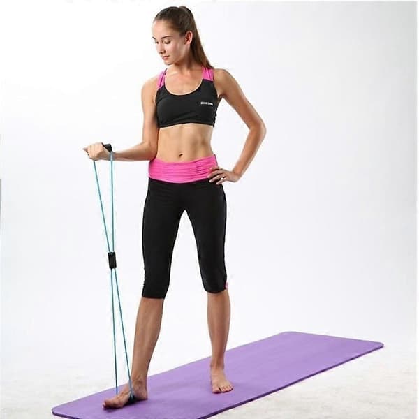 Yoga Resistance Band med Elastisk Åttaformad Design light blue