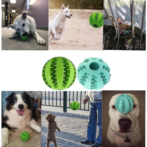 Bedste hundetandbørste legetøjsbold holdbar hund Iq pædagogisk tyggelegetøj til hvalp lille stor hund tandrensning/tygge/lege/behandling tildeling (stor Gr