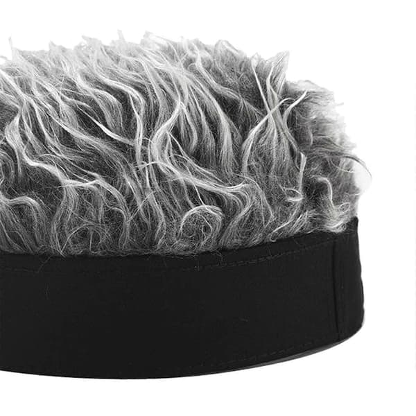 Herrehat Paryk Udendørs Vinter Skull Cap Uden Skygge Docker Hat Paryk Hat til Golf Black Gray