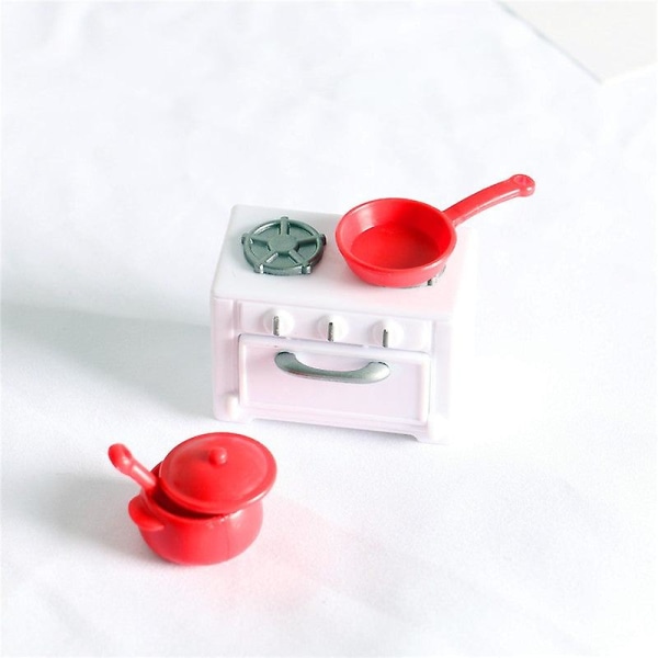 Miniatyrmöbler Leksak Dockor Hus Gör-det-själv Dekoration Tillbehör Mini Ugnssoppa Pot