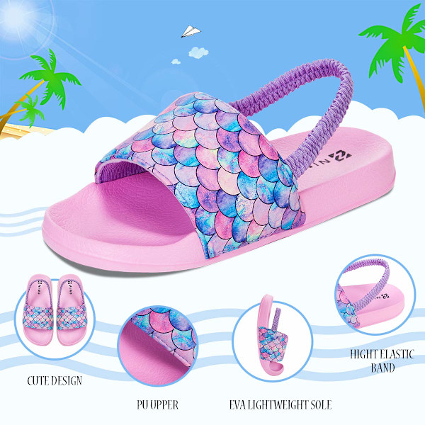 Sandaler Tofflor Barn Strandtofflor Anti-Slip Unisex(storlek:24/25)