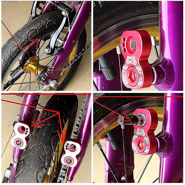 Cykel V-bromsförlängning 406 till 451 Konverteradapter Förlängare Pivot Ramskruvar Kit Cykeltillbehör Red
