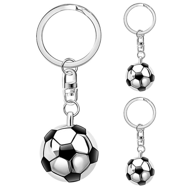 3 stk Sportsbold Design nøglering Rygsæk hængende nøglering Dekorativ sportsbold nøglering
