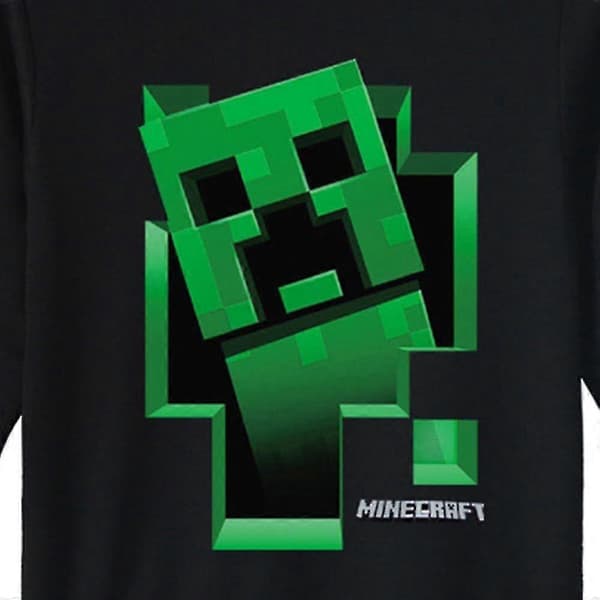 Børne Minecraft Hættetrøjer med Print, Creeper Hættetrøje Pullover Toppe [hy] 13-14 Years