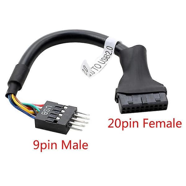 Usb 3.0 til 2.0 adapter header kabel konverter Usb3.0 19p hun til Usb2.0 9p